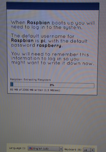 Installing Raspbian.